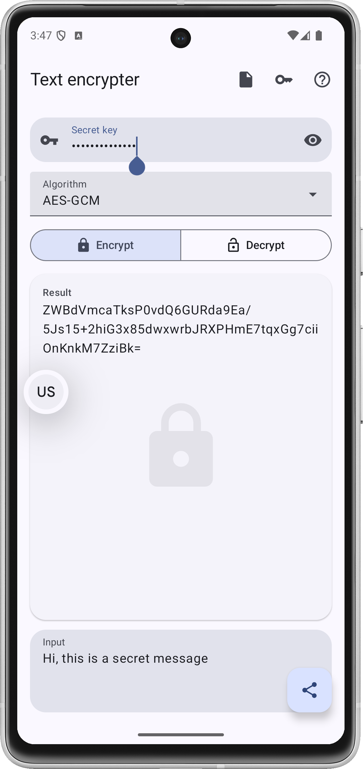 Text encrypter